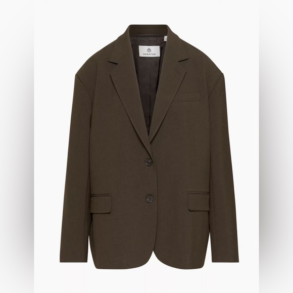 ARITZIA New Vogue Rich Cocoa Oversized Blazer - Picture 6 of 16